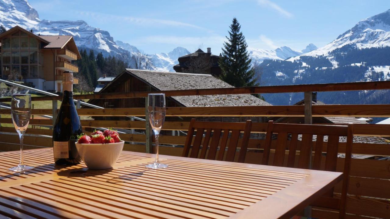 Appartement Chalet Am Acher 3 à Wengen Extérieur photo