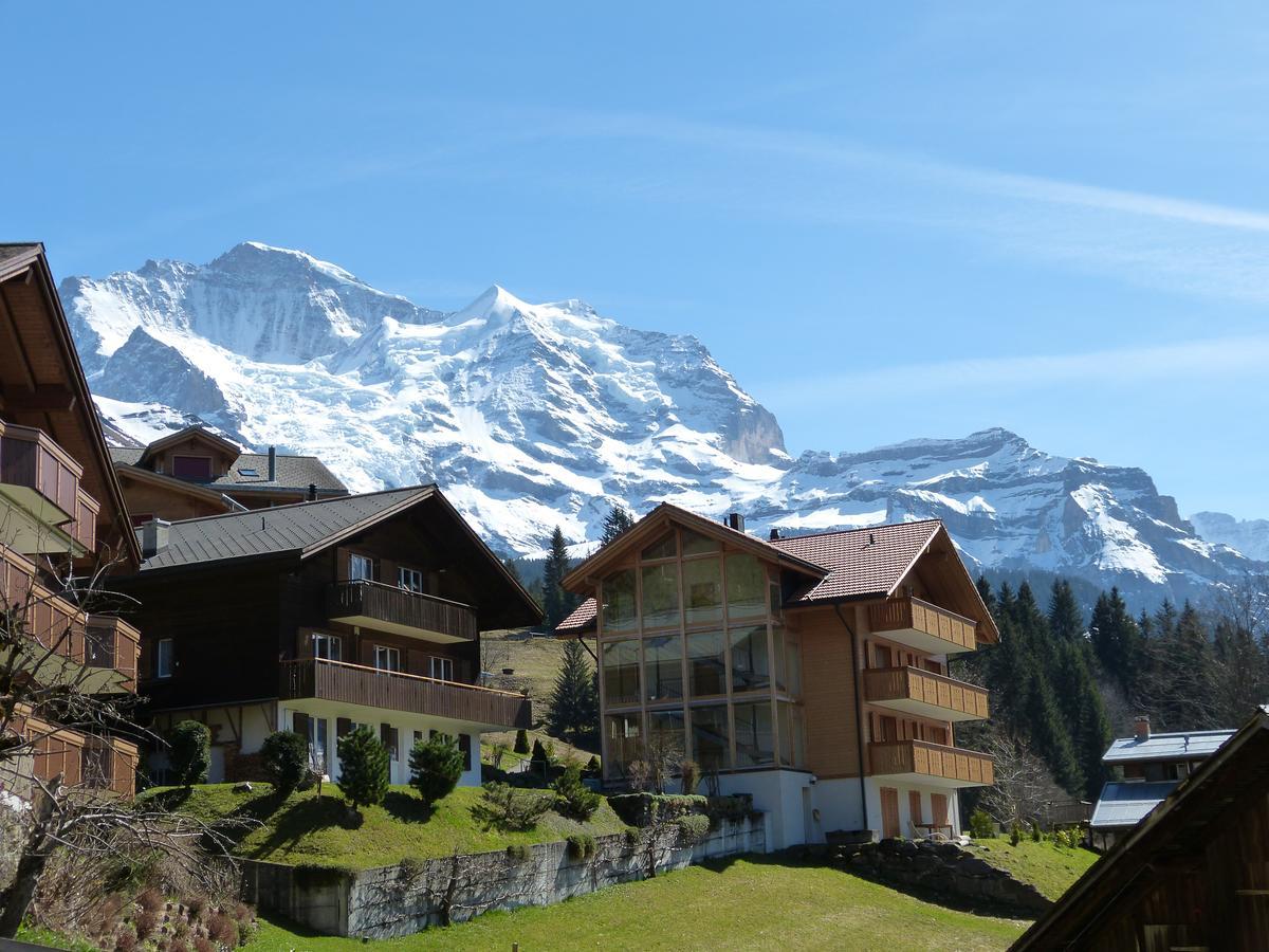 Appartement Chalet Am Acher 3 à Wengen Extérieur photo